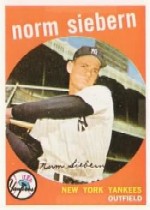 1959 Topps Baseball Cards      308     Norm Siebern